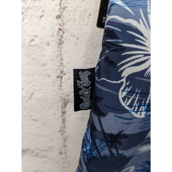 Maui & Sons Men's board shorts trunks Surf Floral Hawaiian Blue Sz XL NWT - Picture 3 of 9
